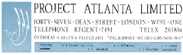 Project Atlanta letterhead