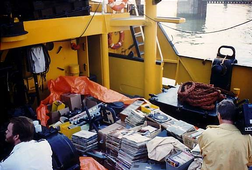 Equipment removed from Ross Revenge during the raid in August 1989