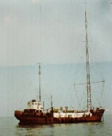 Mi Amigo off English coast, September 1974