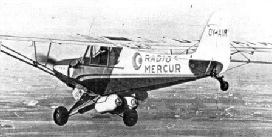 Radio Mercur's private tendering aeroplane