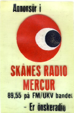 Skanes Radio Mercur poster