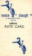 Voice of Slough Ratecard cover