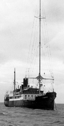 MV Caroline off Essex 1964