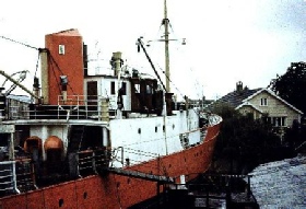 Cheeta 2 being fitted out as a radio ship